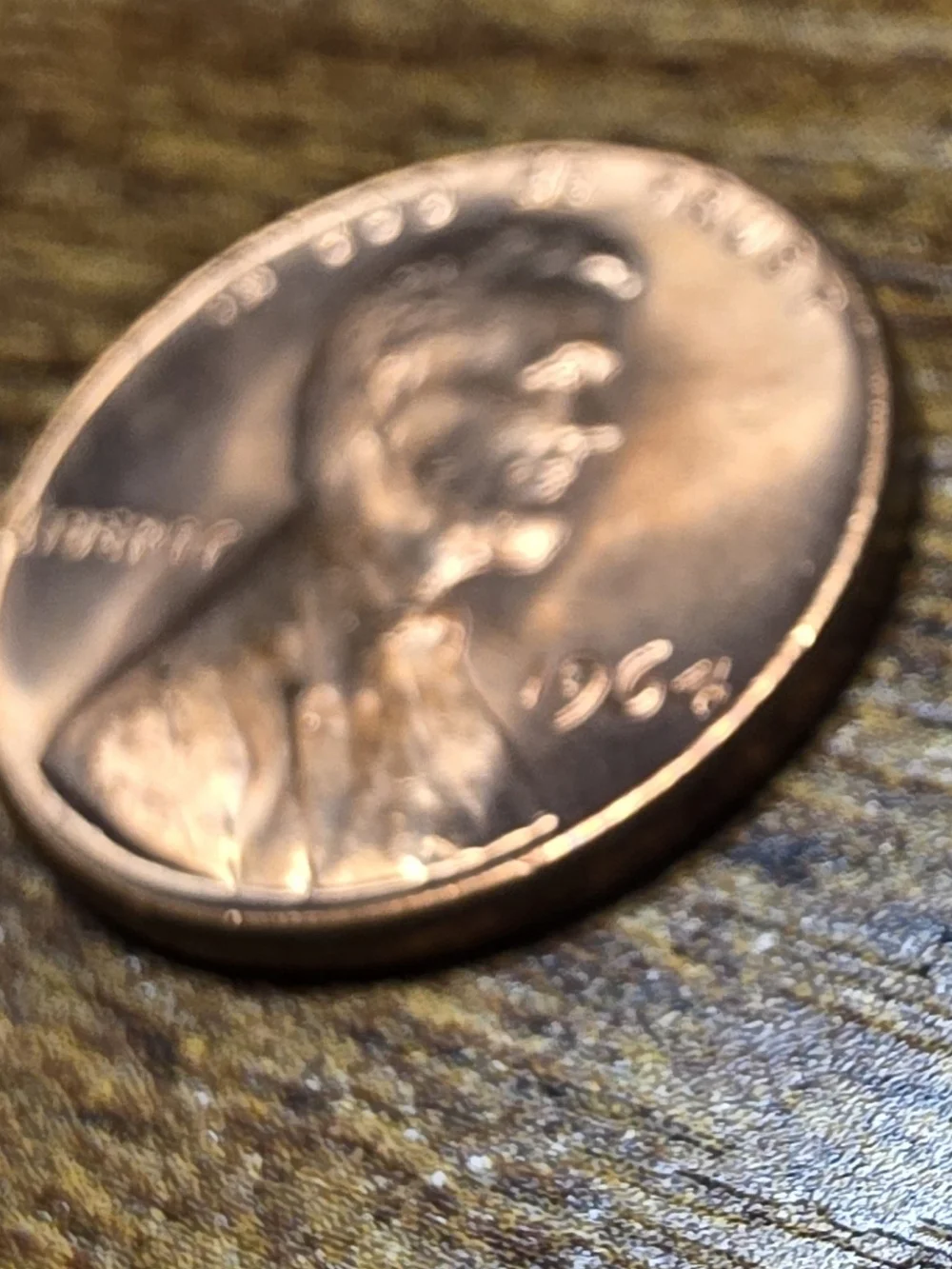 Coin on surface